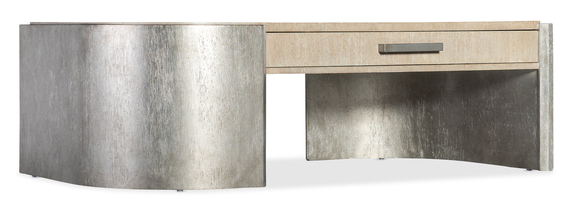 Melange - Silverfrost Cocktail Table - Pearl Silver