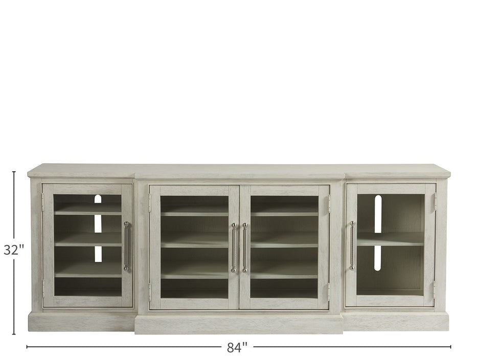 Escape - 84" Entertainment Console - Pearl Silver