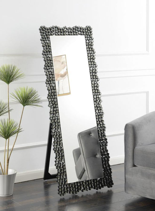 Mckay - Acrylic Frame Standing Mirror - Smokey Gray