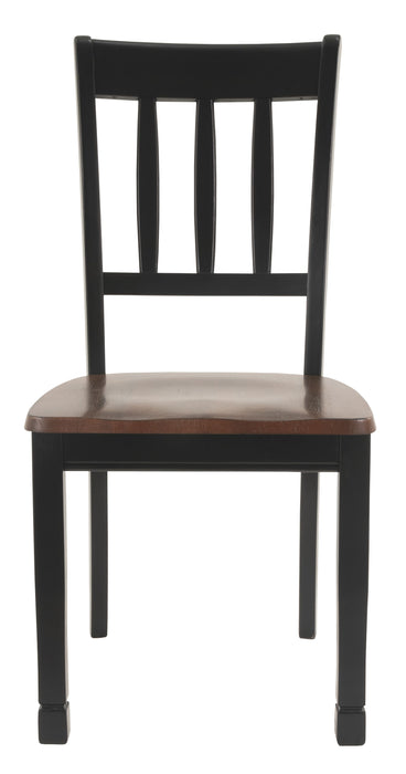 Owingsville - Black / Brown - Dining Room Side Chair (Set of 2)