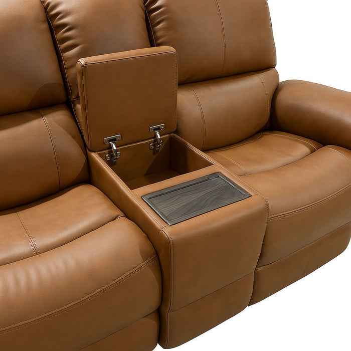 Henry - Power Reclining Loveseat With Console & Power Headrests & Lumbar