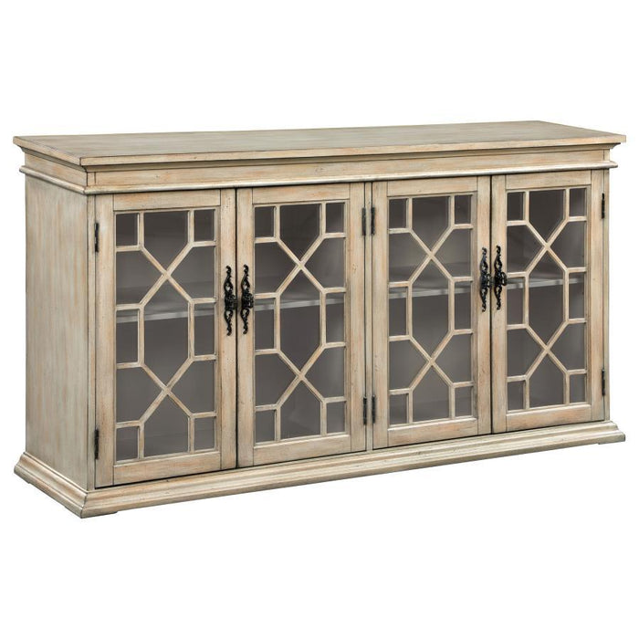 Kiara - Dual Glass Door Accent Cabinet