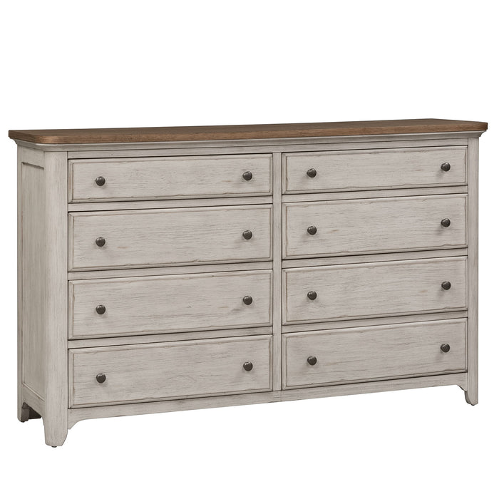 Farmhouse Reimagined - 8 Drawer Dresser - White