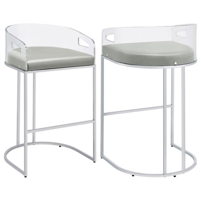 Thermosolis - Acrylic Back Stools (Set of 2)