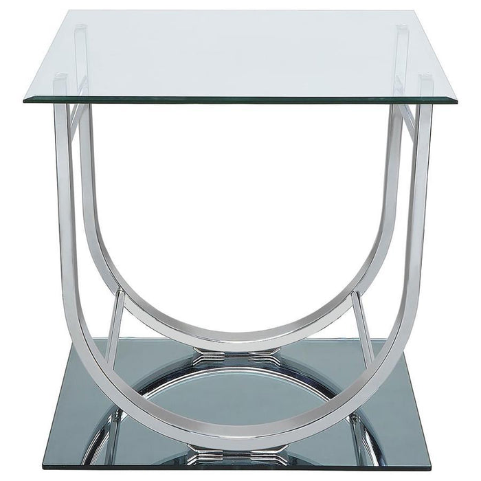 Danville - Rectangular U-Shaped Glass Top Table