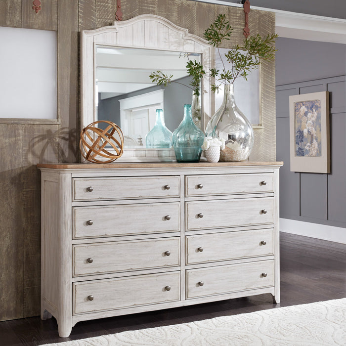 Farmhouse Reimagined - Panel Bed, Dresser & Mirror