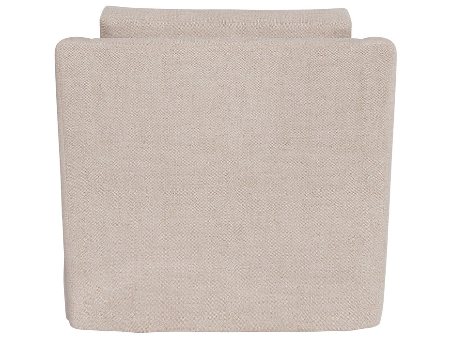 Asher - Slipcover Swivel Chair Outdoor, Special Order - Beige