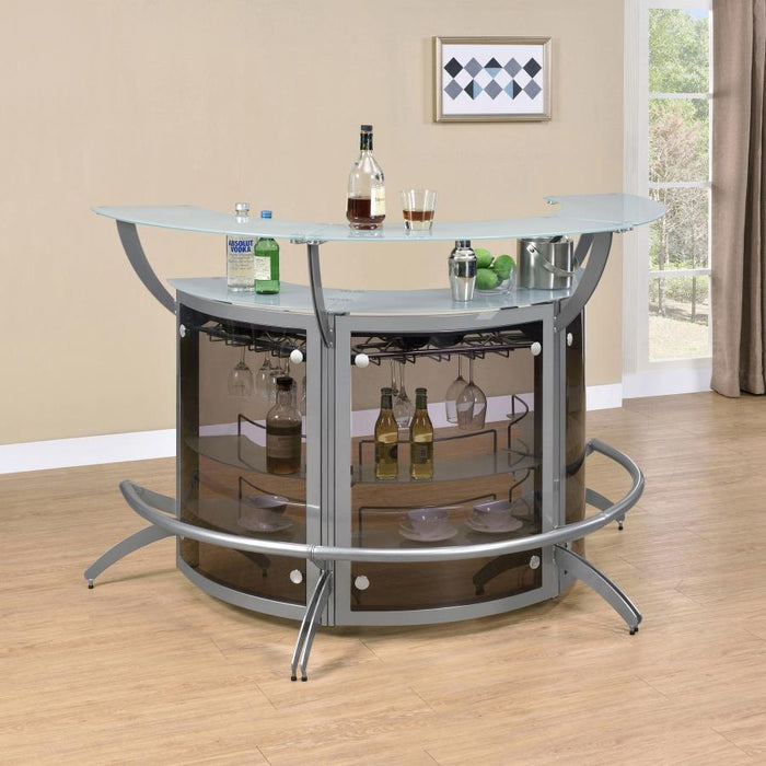 Dallas - 3-Piece Curved Freestanding Home Bar Cabinet