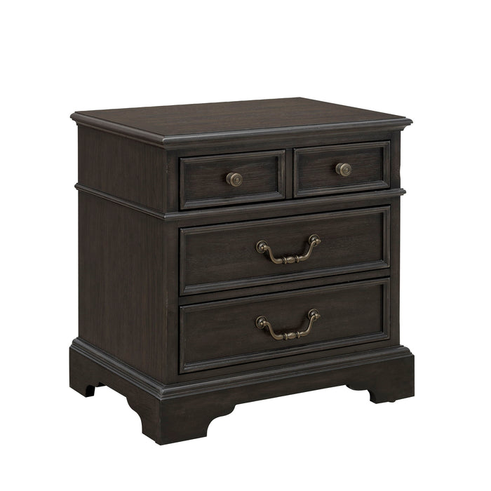 Hickory Creek - 3 Drawer Nightstand - Brown