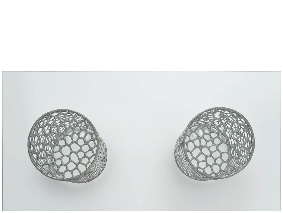 Oasis - Coral Rectangle Dining Table - Pearl Silver