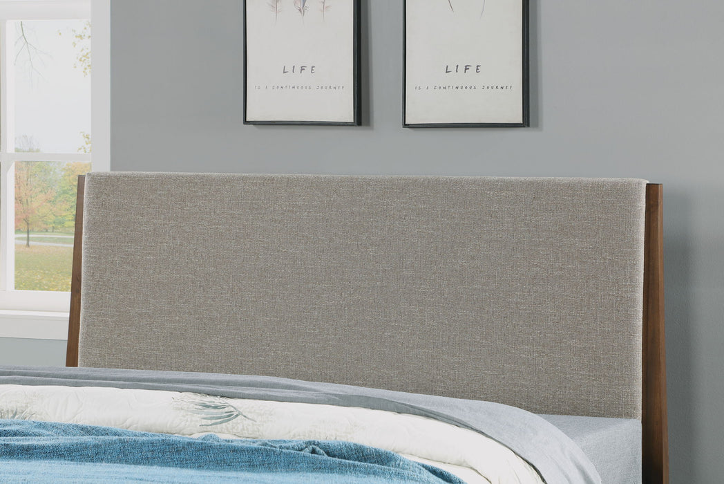 Ludwig - Queen Bed - Gray / Dark Brown