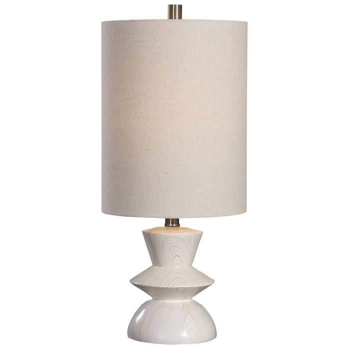 Stevens - Bleached Wood Buffet Lamp - White