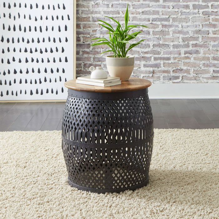 Shadow View - Accent End Table - Black