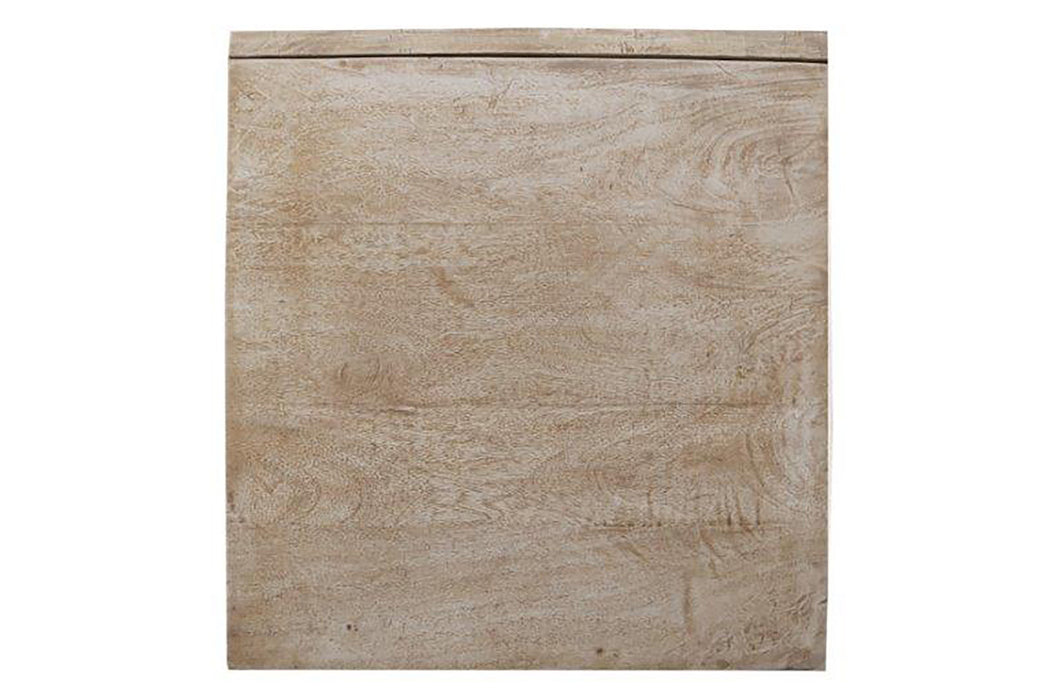 Crossings Monaco - End Table - Weathered Blanc