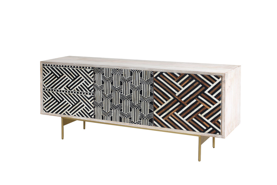 Crossings - Illusion Console - White Washed Natural