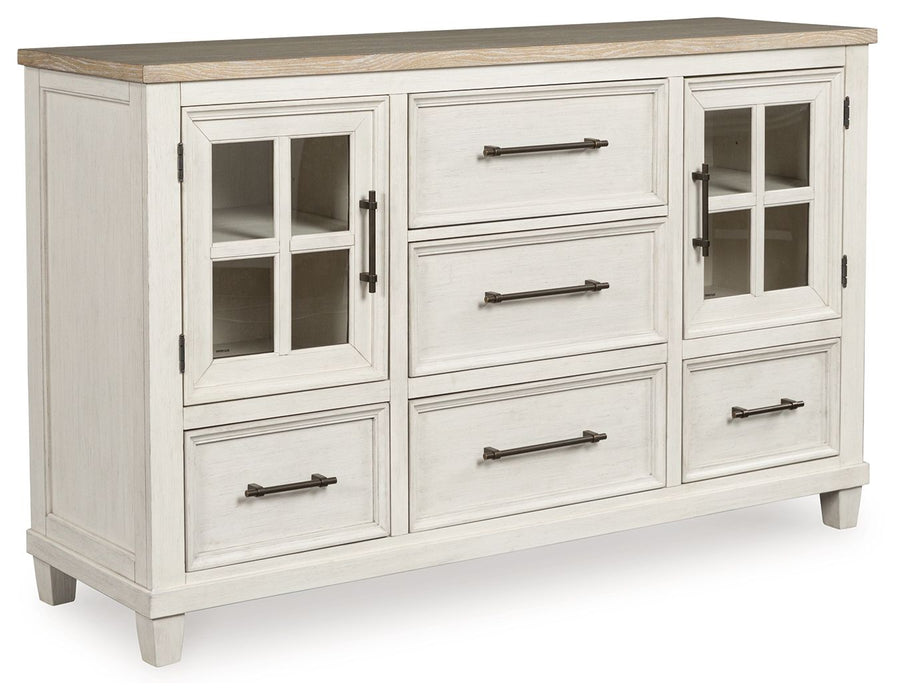 Shaybrock - Dresser - Antique White / Brown Shaybrock - Dresser - Antique White / Brown