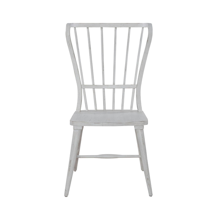 River Place - Windsor Back Side Chair (RTA) - White