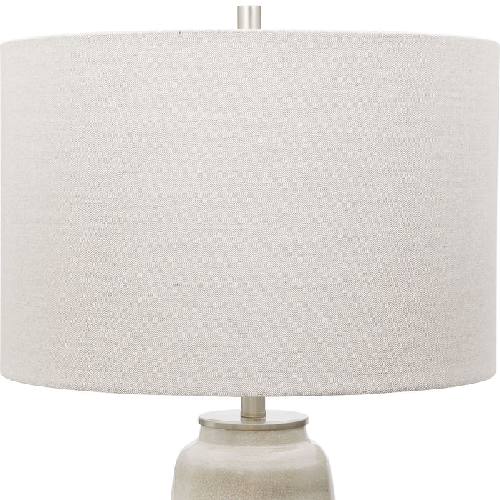 Comanche - Crackle Table Lamp - White