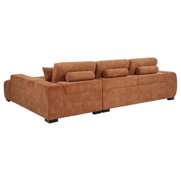 Octavia - Fabric Upholstered Sectional Chaise Sofa