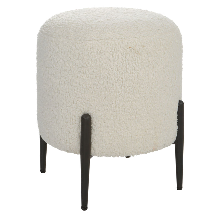 Arles - Shearling Ottoman - White