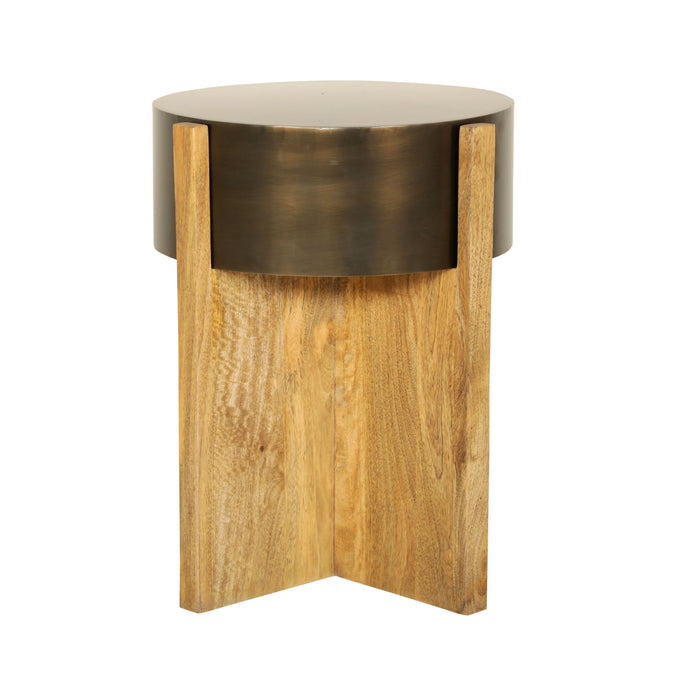 Aspen - 42" Round Cocktail Table With 2 End Tables - Barton Bronze