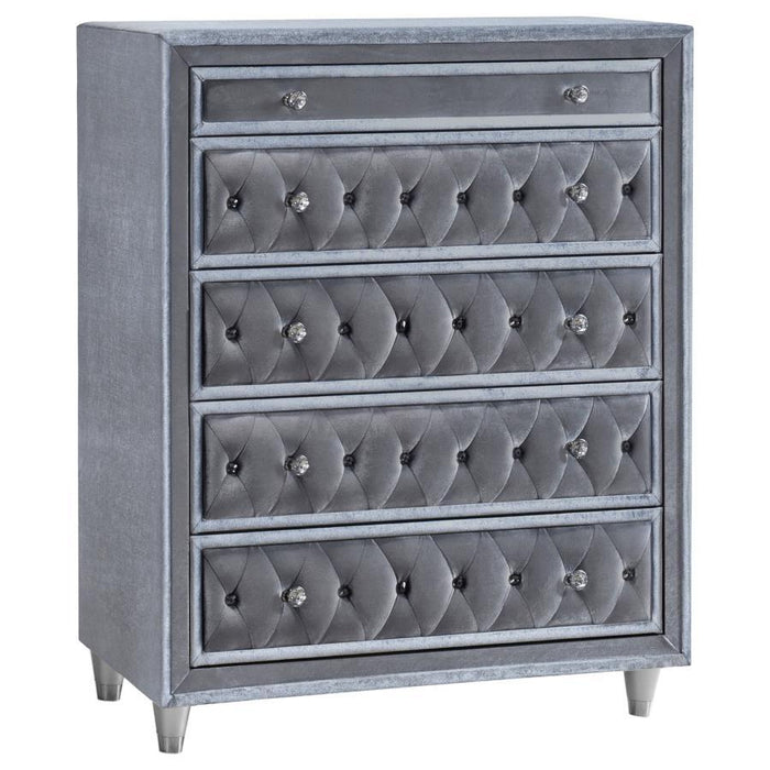 Antonella - 5-Drawer Upholstered Chest