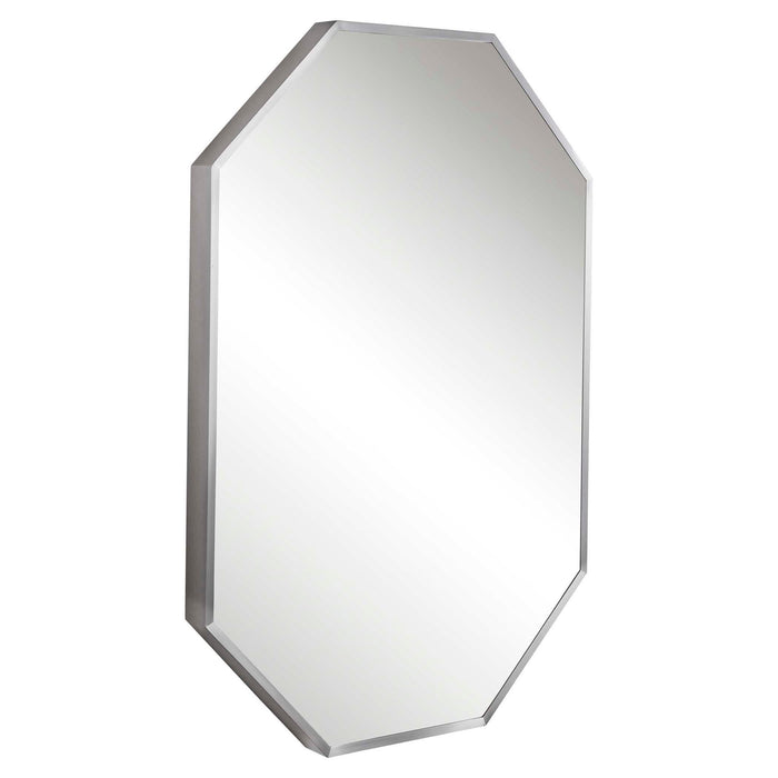 Stuartson - Octagon Vanity Mirror - Pearl Silver