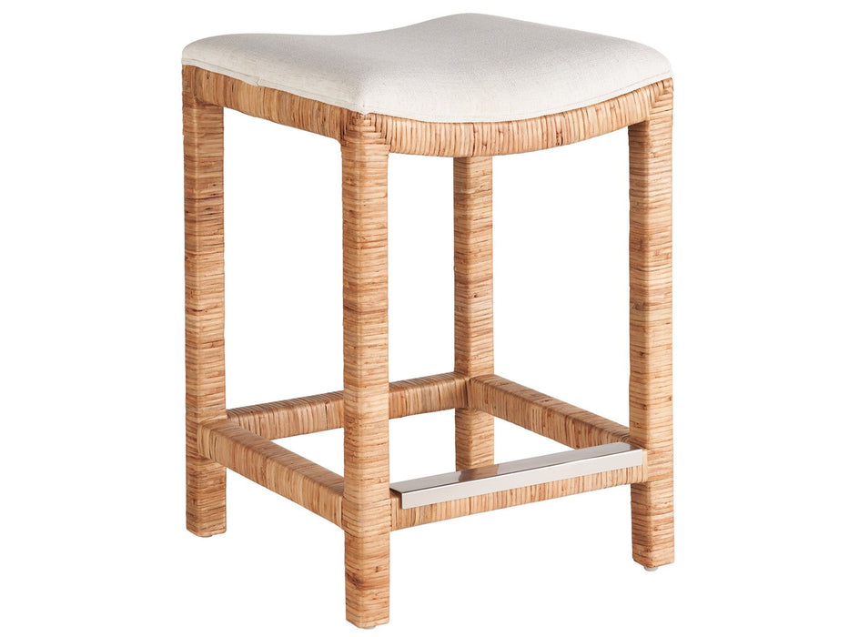 Weekender Coastal Living Home - Sandbar Console Stool - Light Brown