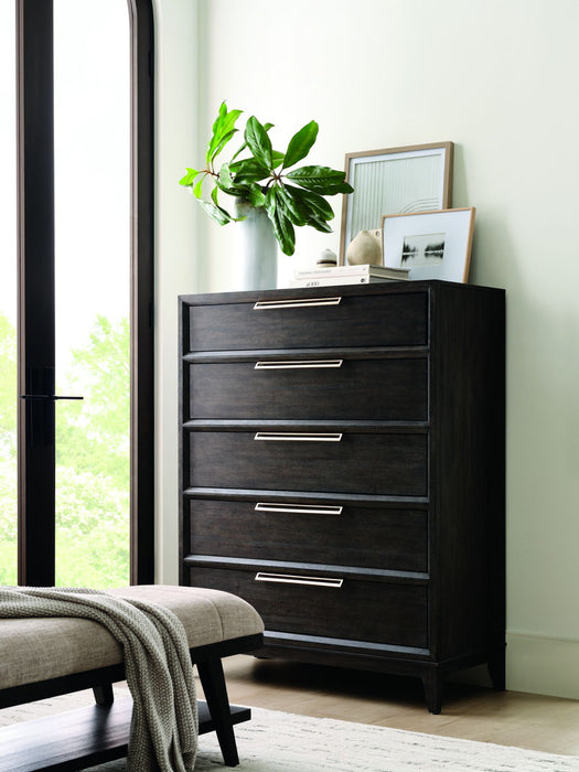 Quincy - 5-Drawer Chest - Black