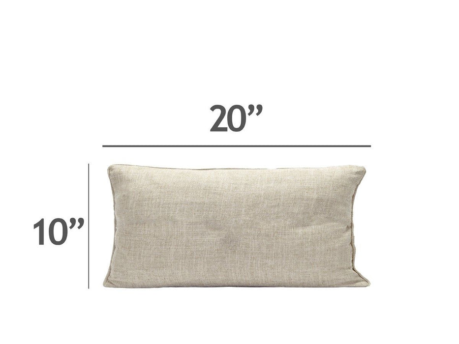 10" x 20" Pillow Kidney, Special Order - Beige