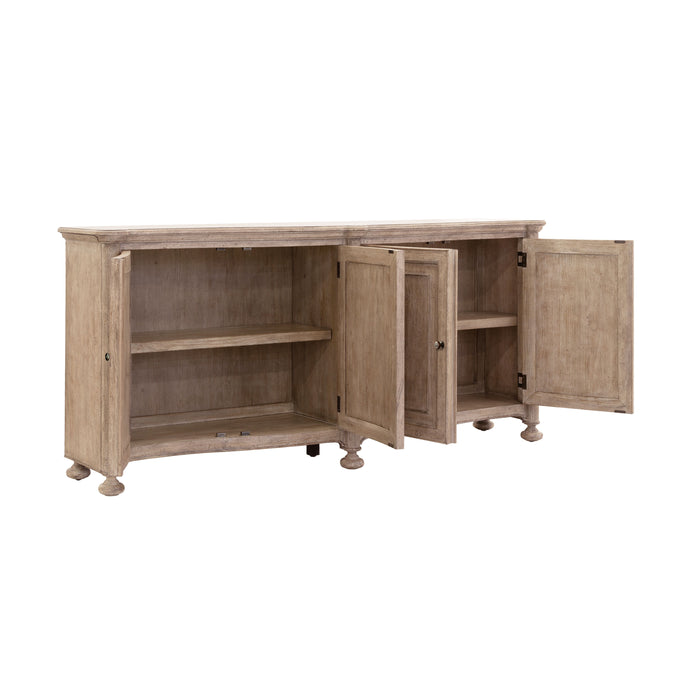 Higgins Street - 4-Door Credenza - Brown