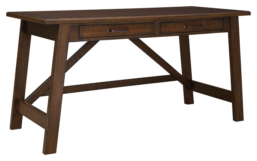 Baldridge - Rustic Brown - Home Office Large Leg Desk