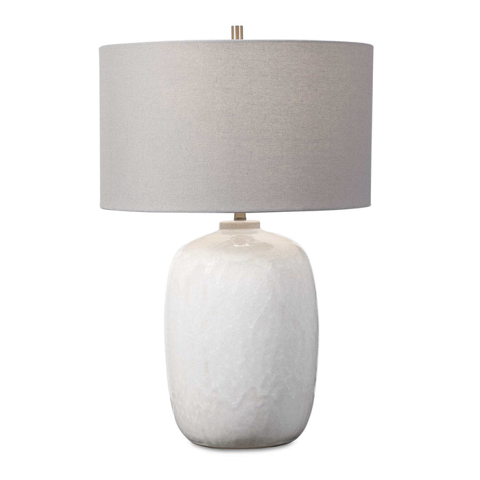 Winterscape - Glaze Table Lamp - White