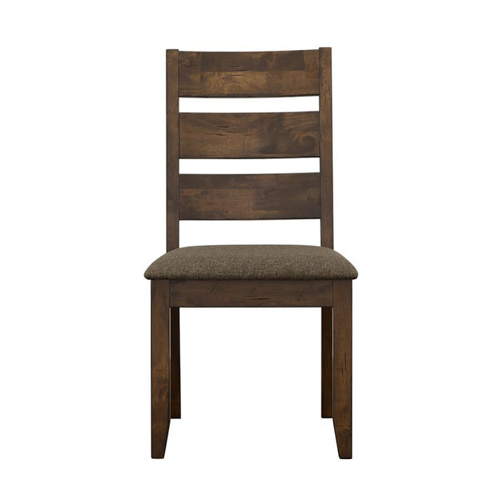 Alston - Ladder Back Dining Side Chairs (Set of 2) - Knotty Nutmeg And Gray