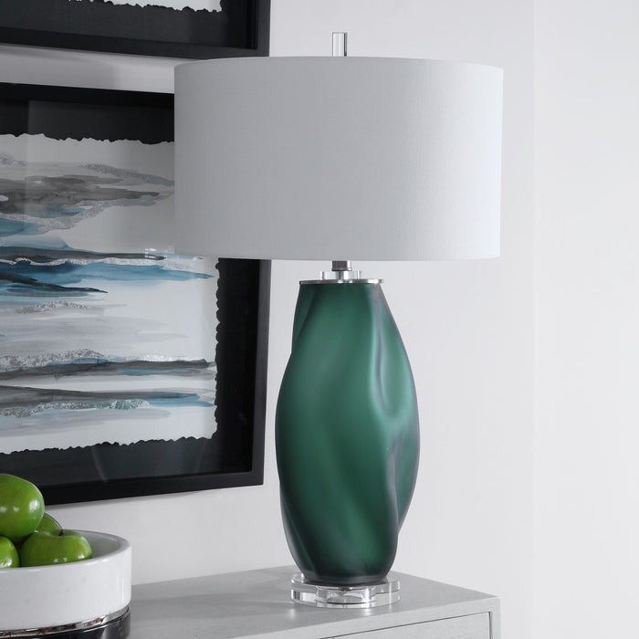 Esmeralda - Glass Table Lamp - Green