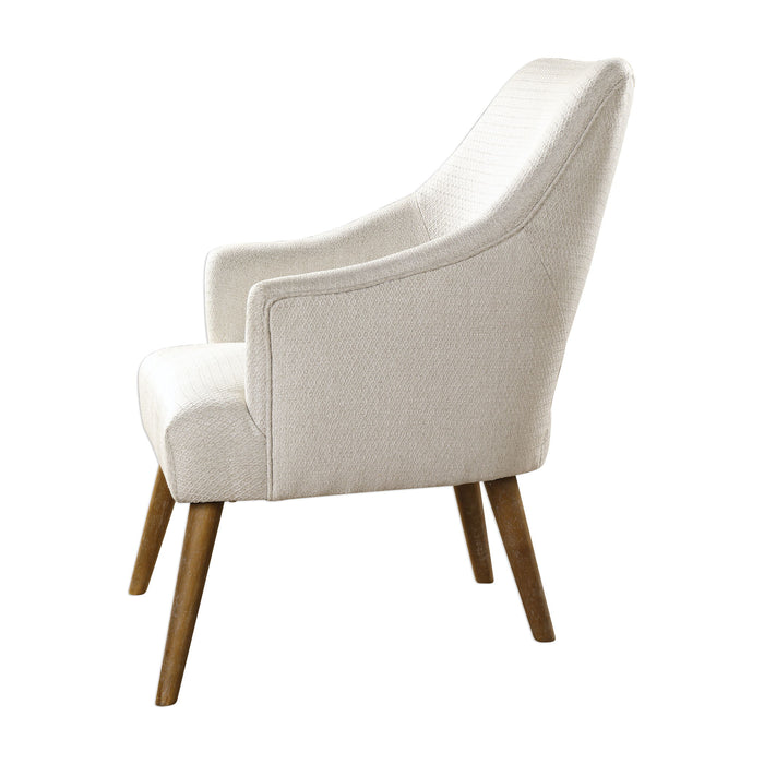 Dree - Retro Accent Chair - White