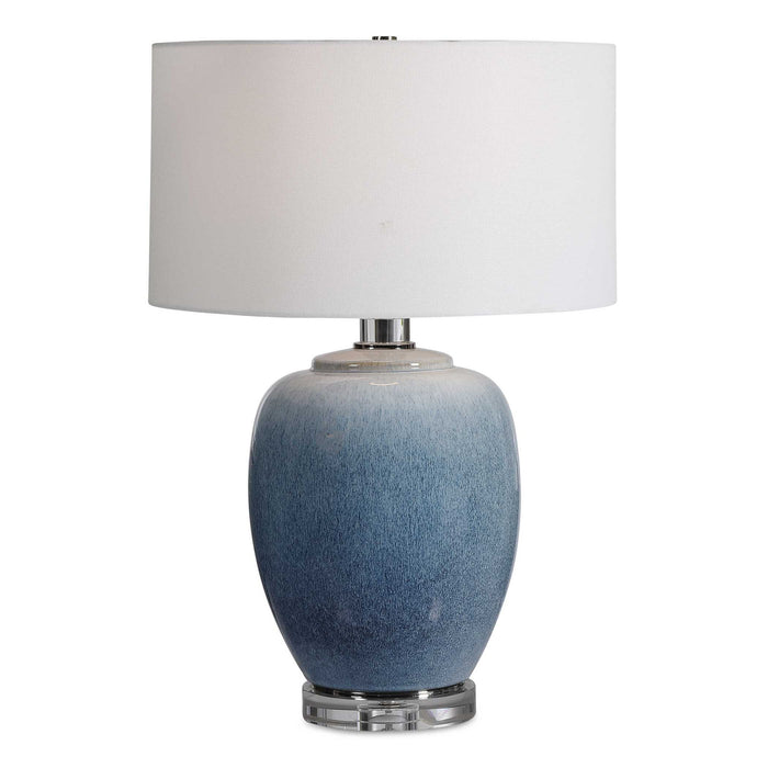 Blue Waters - Ceramic Table Lamp - Blue