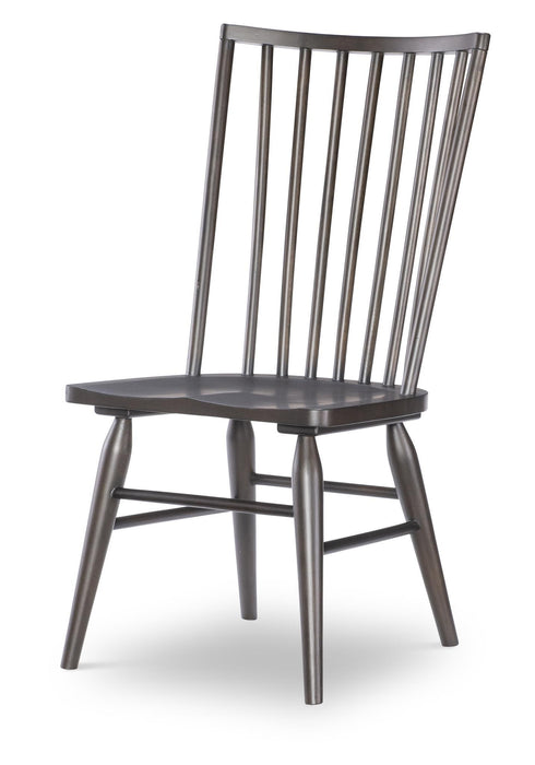 Fenmore - Spindle Side Chair (Set of 2) - Mocha And Distressed Cherry