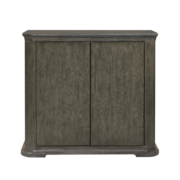 Pulaski Accents - Reeded 2 Door Accent Chest with Shelves - Gray