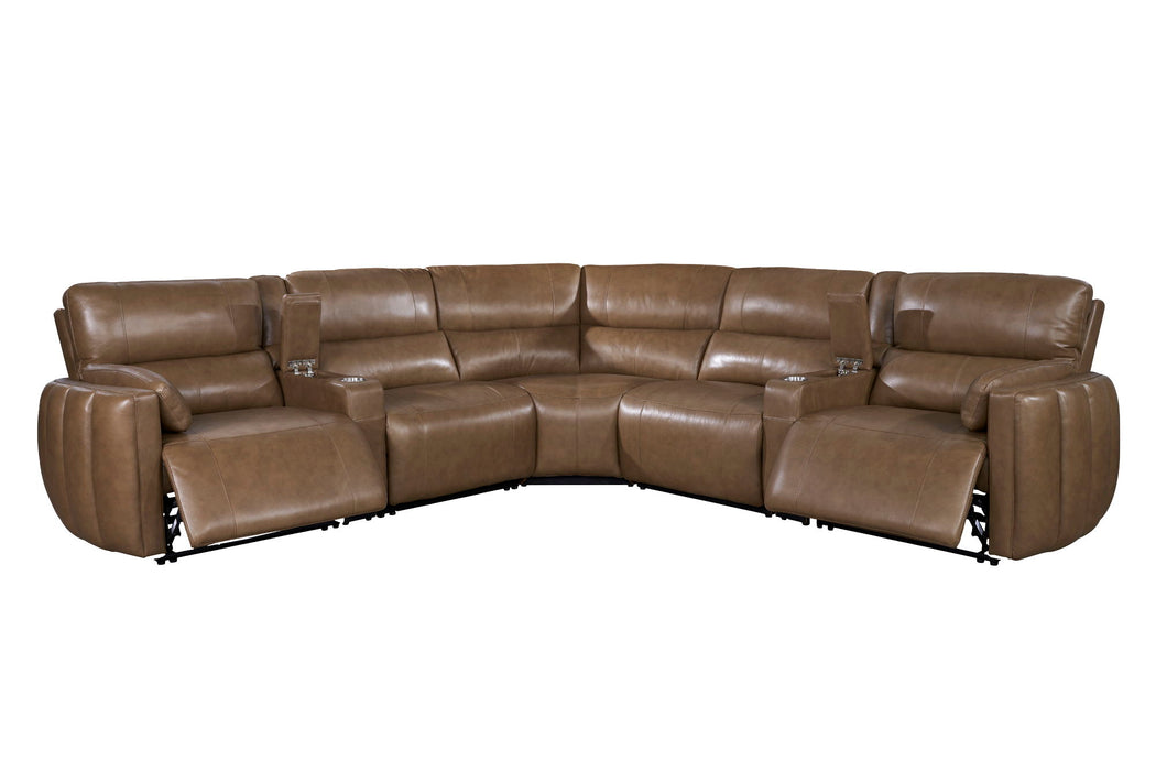 Modesto - Modular Power Reclining Sectional With Power Adjustable Headrests