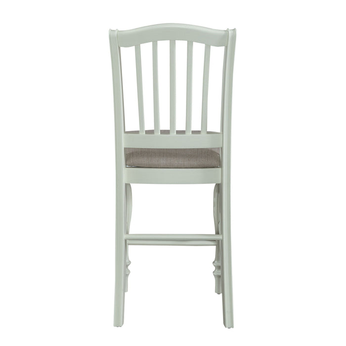 Cumberland Creek - Slat Back Counter Chair - White