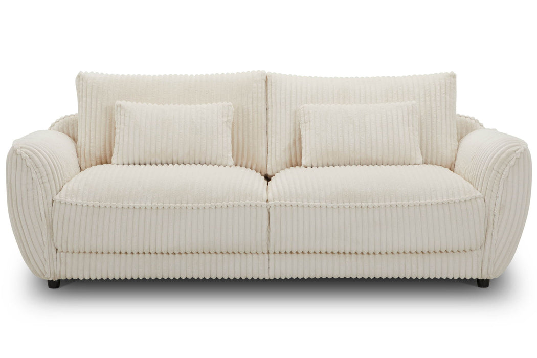 Utopia - 2 Seat Sofa With Lumbar Pillow - Mega Ivory