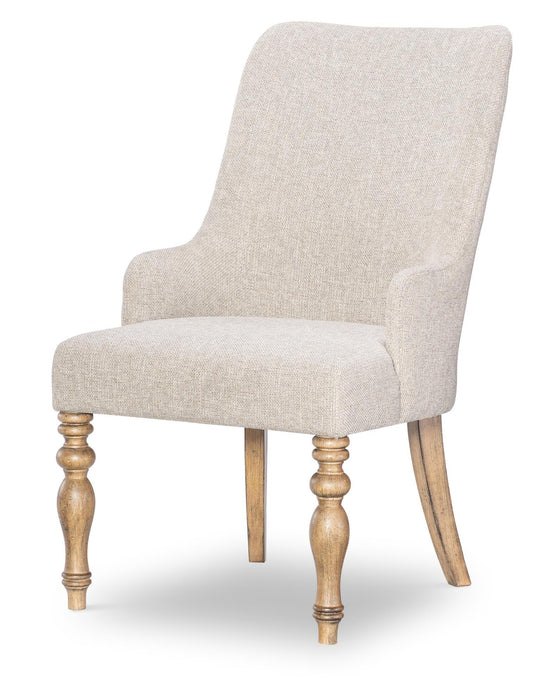 Vintage Market - Upholstered Arm Chair (Set of 2) - Barnwood Oak