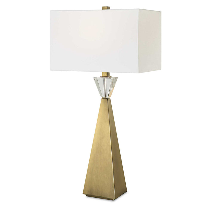 Arete - Modern Brass Table Lamp - Gold