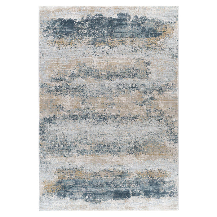 Bremen - Modern 5 X 7.5 Rug - Pearl Silver & Blue