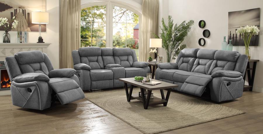 Higgins - Upholstered Motion Reclining Sofa Set