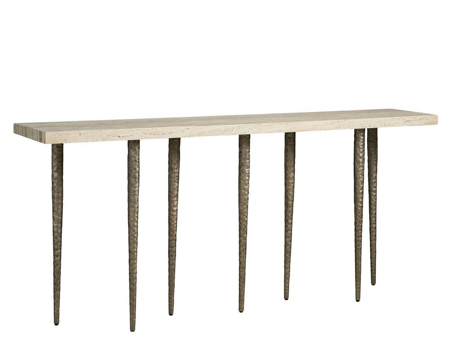 Avaline - Lowry Console - Bronze / Gray