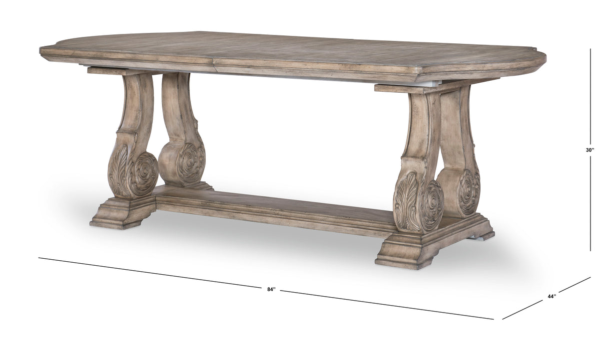 Sorona - Complete Trestle Table - Light Brown