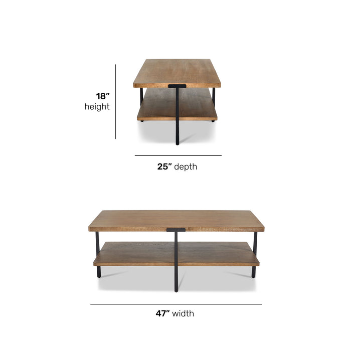 Millwork - Rectangular Coffee Table - Light Brown
