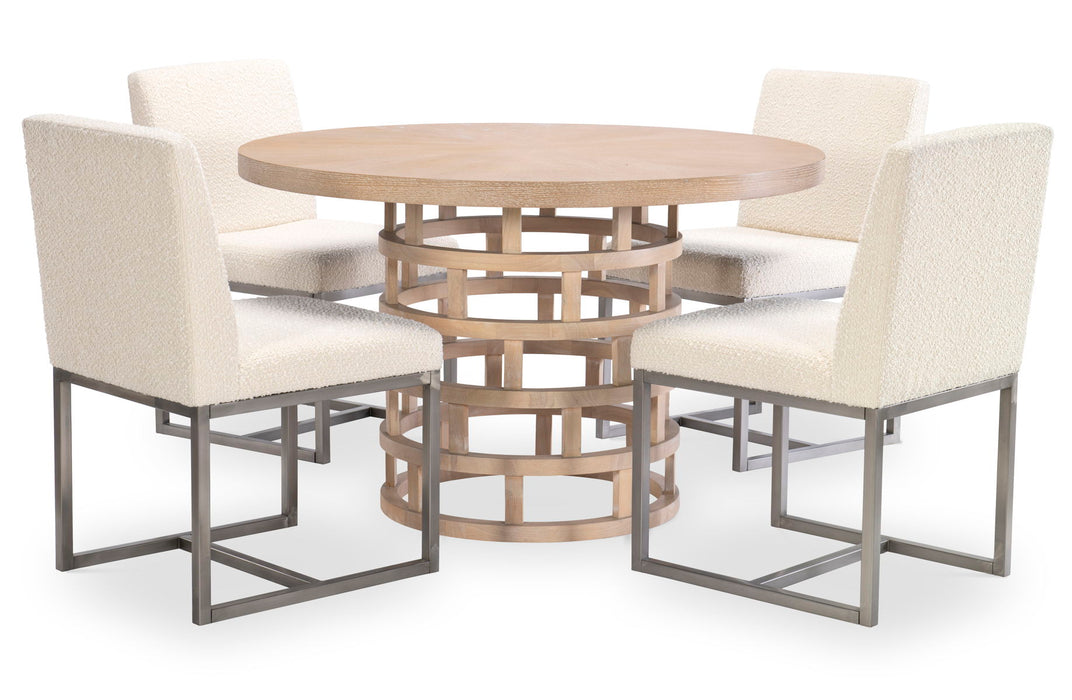 Biscayne - Round Pedestal Table - Beige